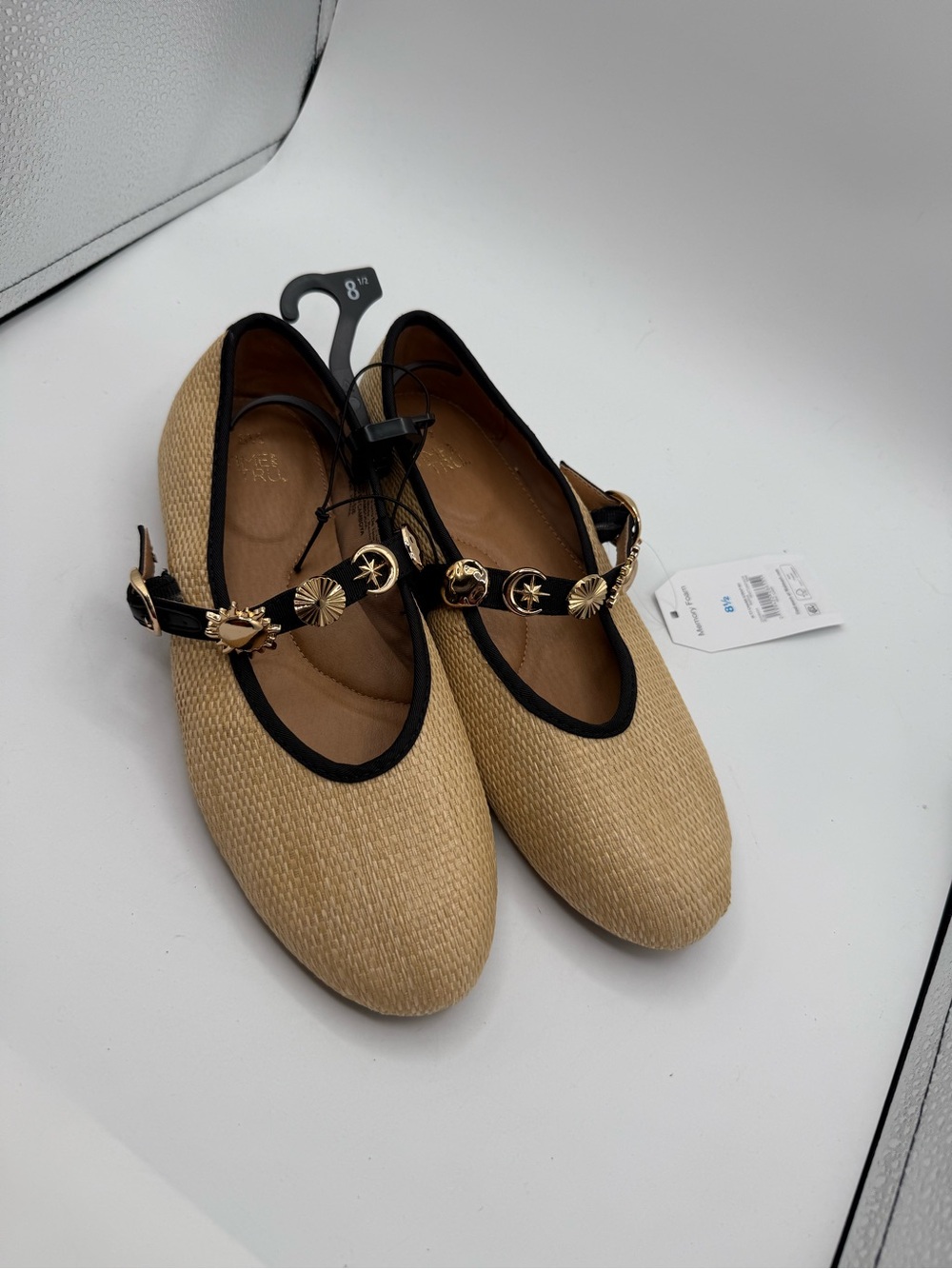 Time And Tru Mary Jane Charm Strap Flats NWT Sz 8.5